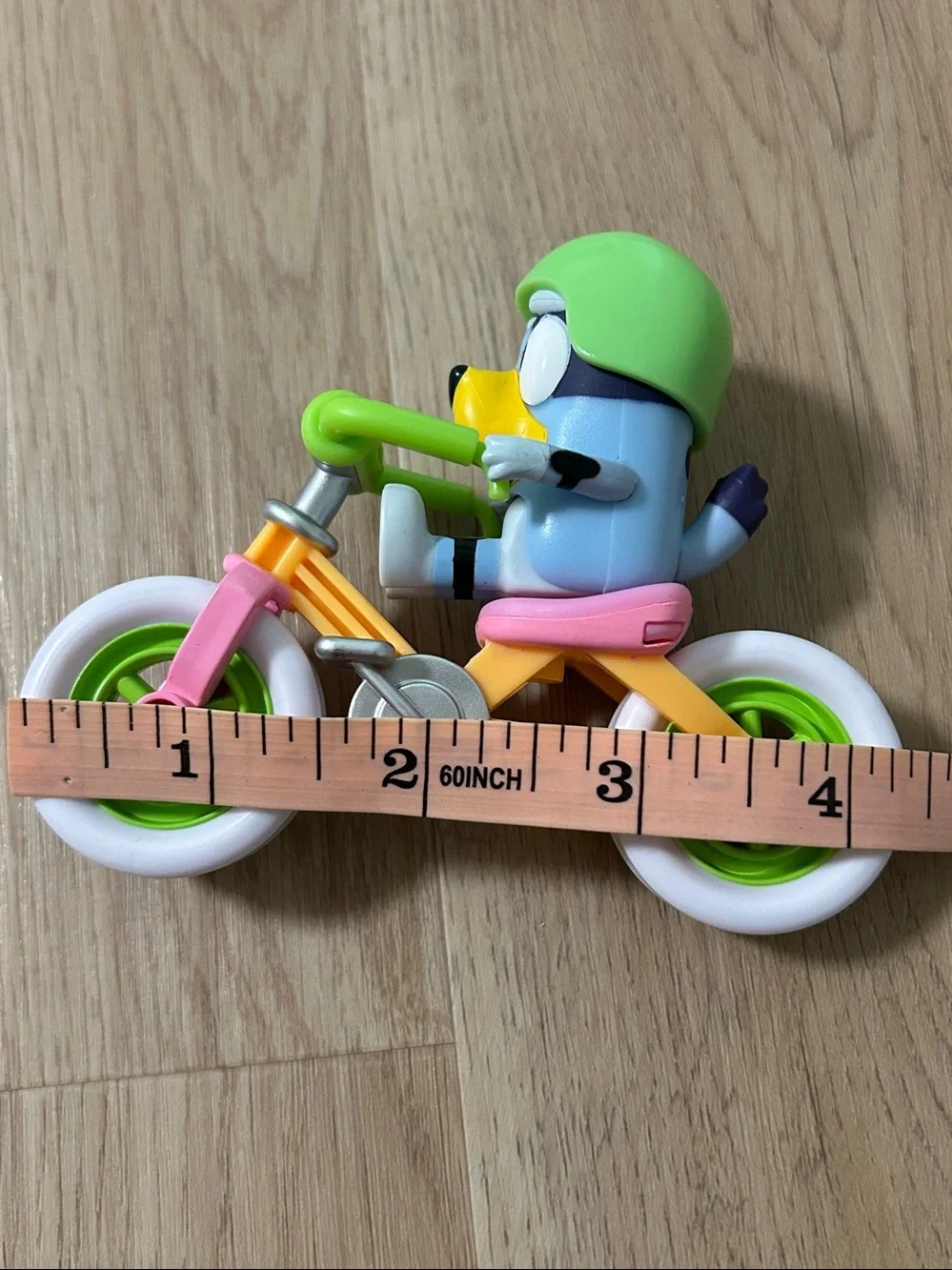 Kids Bluey Bike Playset with Bench and pet-Bluey & Bicycle Figure Set Vehicle